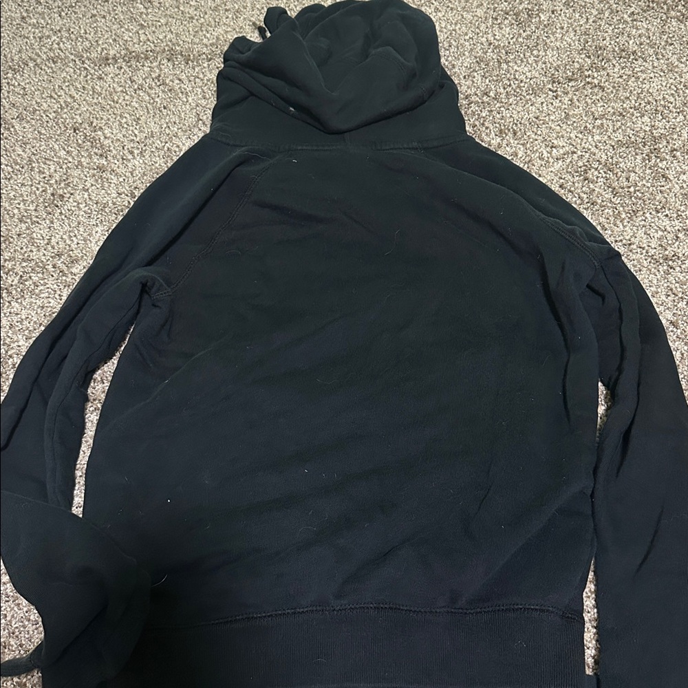 Nike Black Sweatshirt with Metallic Gold Swoosh - Picture 4 of 4